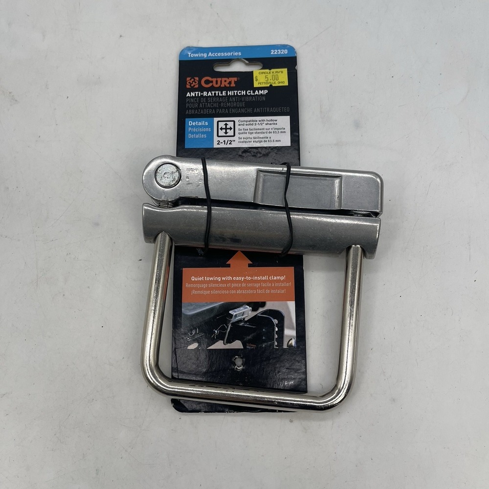 Curt Universal No-Tool Anti-Rattle Hitch Clamp Tightener for 2.5" Receiver 22320